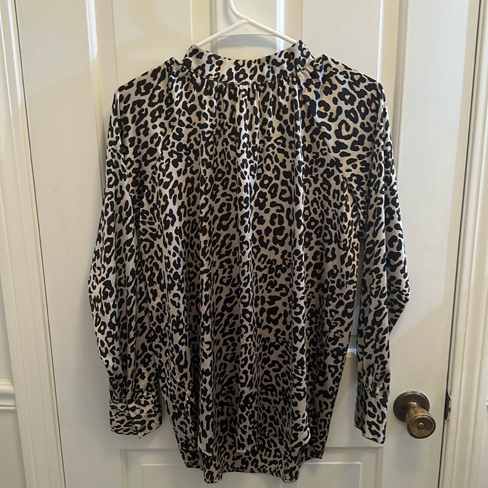 Loft Leopard Print Blouse